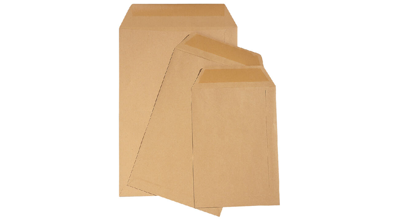 Envelop Quantore loonzak 95x145 70gr bruin 1000 stuks