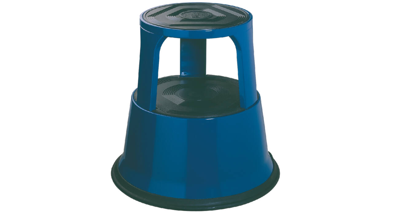 Opstapkruk Desq 420mm metaal blauw