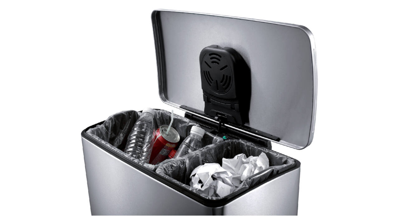 Pedaalemmer EKO E-Cube 18+28 liter rvs