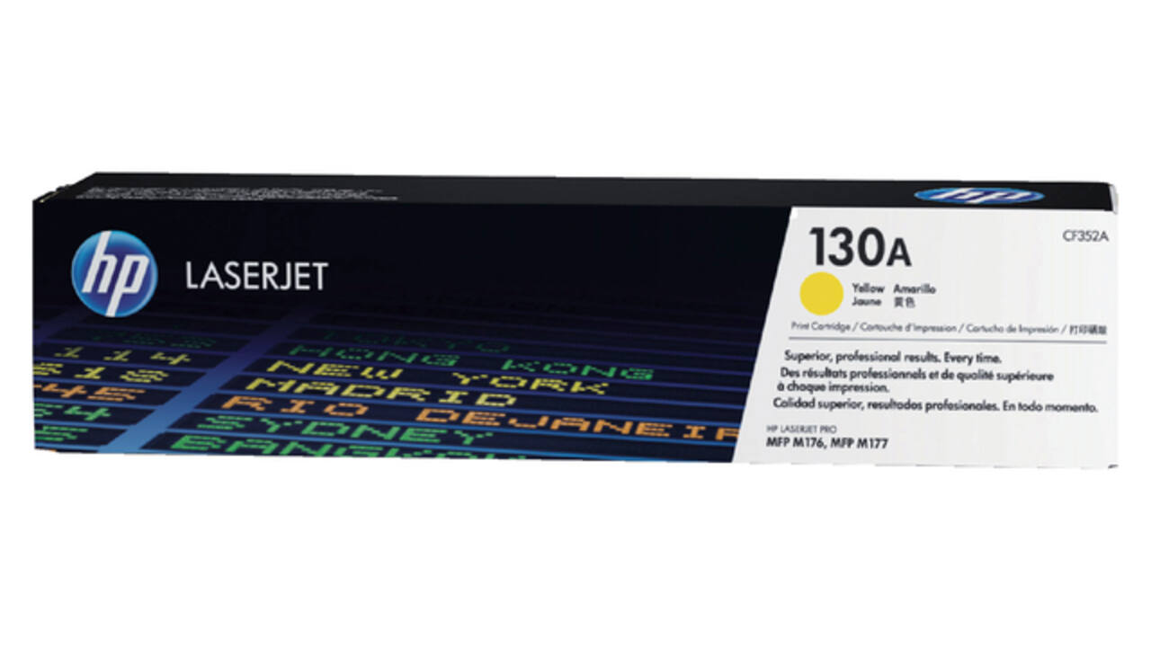 Tonercartridge HP CF352A 130A geel