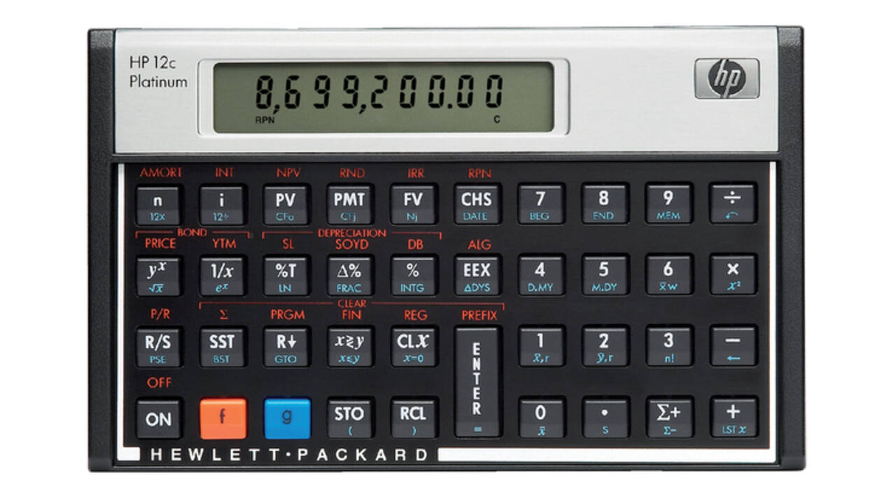 Rekenmachine HP 12C Platinum