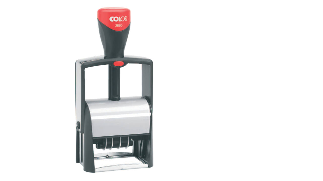 Woord-datumstempel Colop Heavy Duty 2660 Classic Line personaliseerbaar