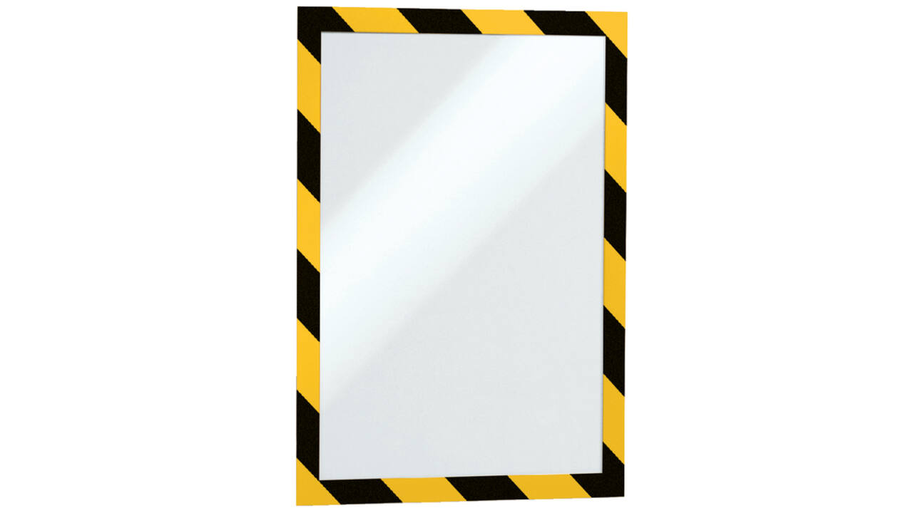 Duraframe Durable 4945130 security A4 magneet geel/zwart 5 stuks