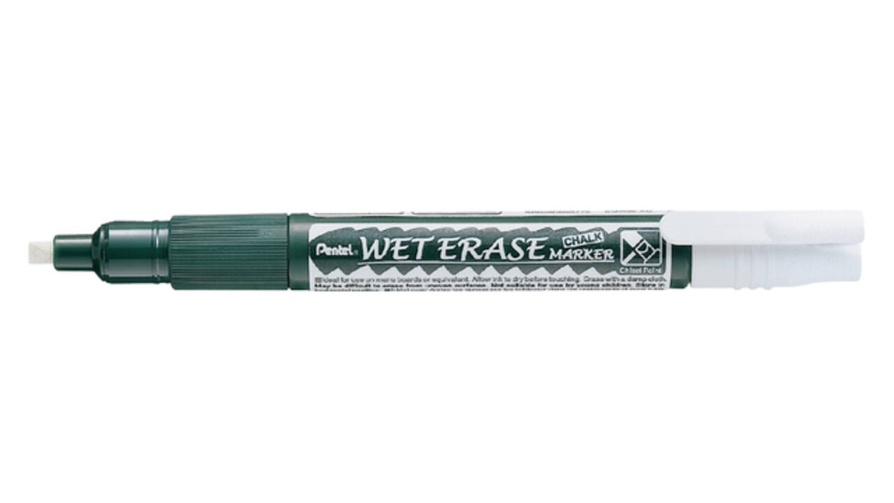 Krijtstift Pentel SMW26 1.5-4mm wit