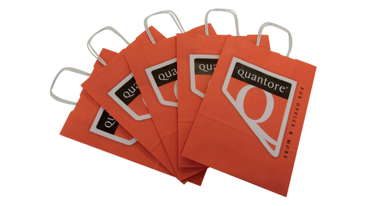 Draagtas Quantore papier 230x330mm 200 stuks