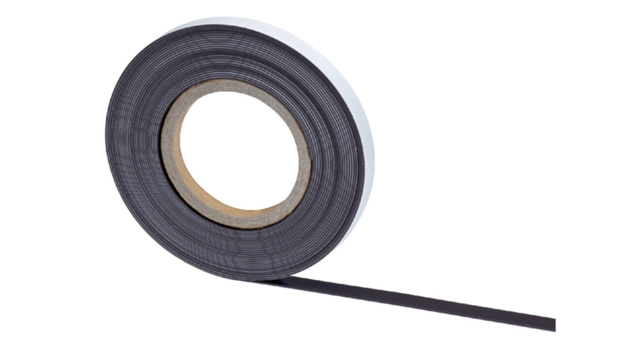 Magneetband MAUL 10mx10mmx1mm zelfklevend