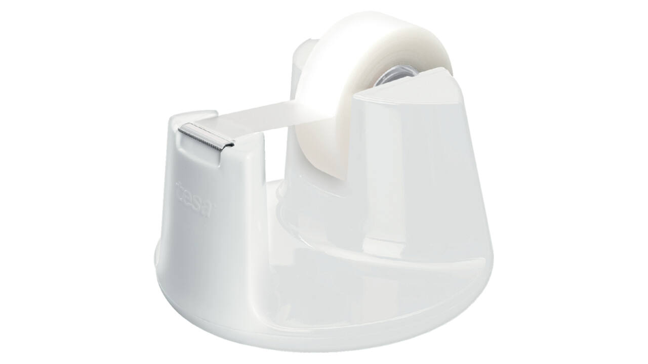 Plakbandhouder Tesa Compact wit met 1rol tape 19mmx33m
