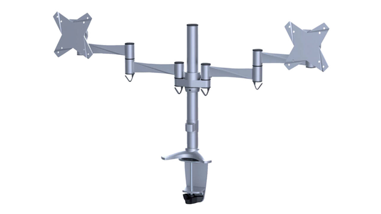 Monitorarm Neomounts D1330D 2x10-27" zilvergrijs