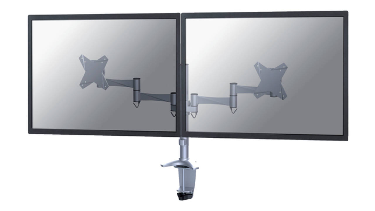 Monitorarm Neomounts D1330D 2x10-27" zilvergrijs