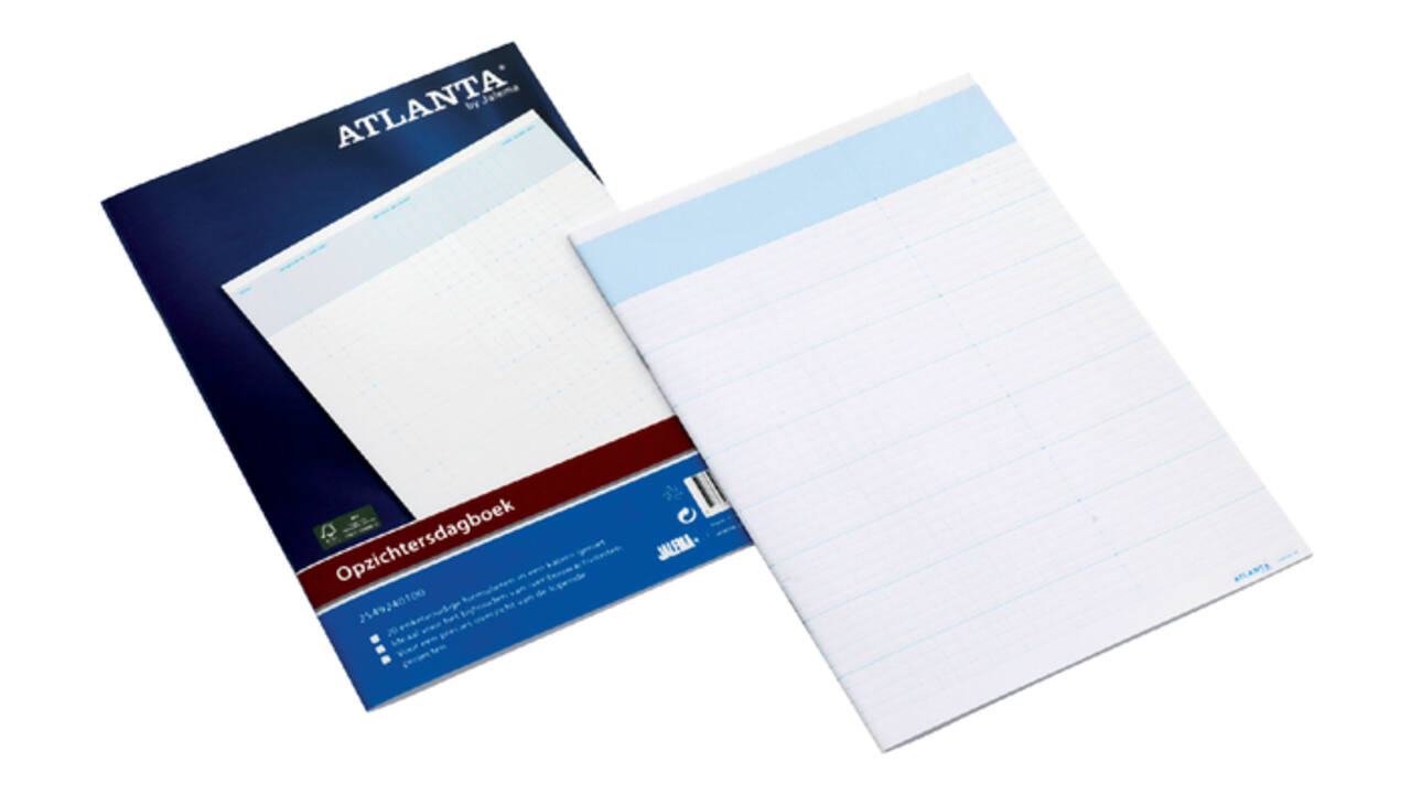 Opzichtersdagboek Djois Atlanta 294x207mm 20vel wit