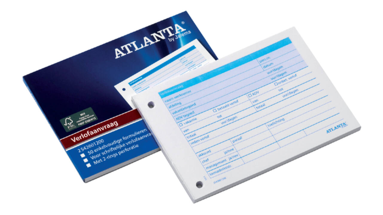 Verlofaanvraag Djois Atlanta A6 105x148mm 50vel