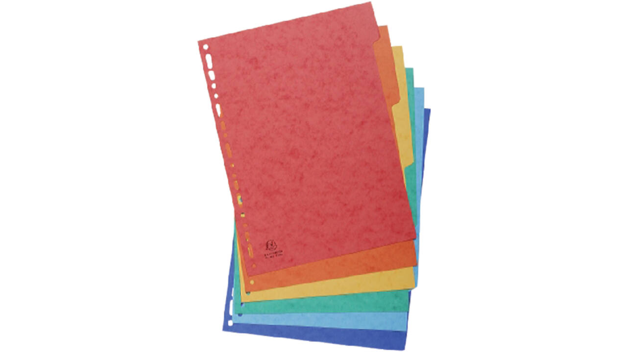 Tabbladen Exacompta 225x297mm 11-gaats 6-delig glanskarton
