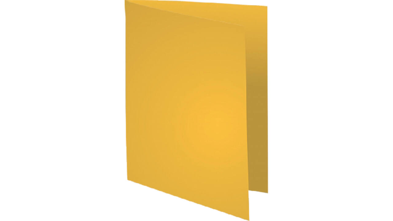 Vouwmap Exacompta Forever A4 170gr kanariegeel 100 stuks