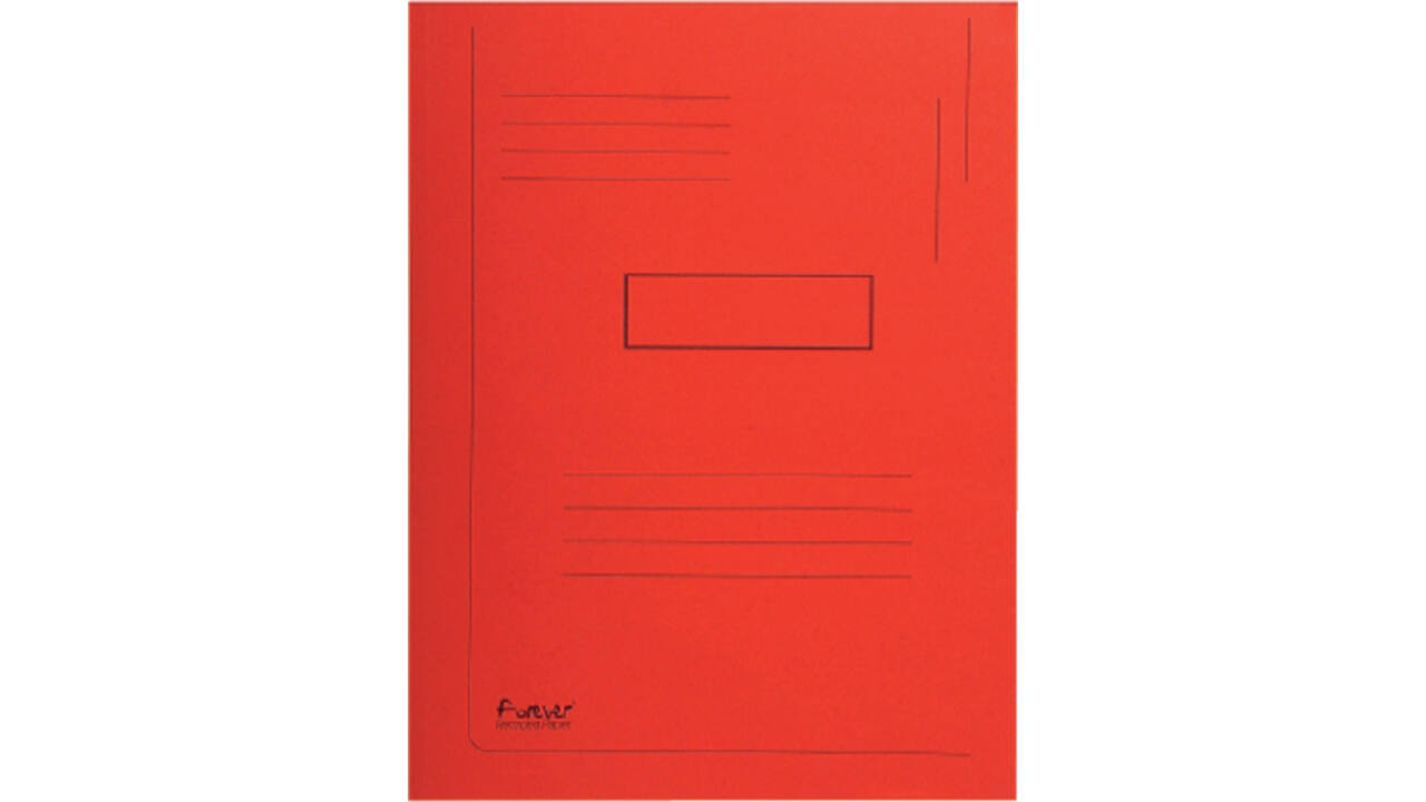 Dossiermap Exacompta Forever A4 2 kleppen 290gr rood
