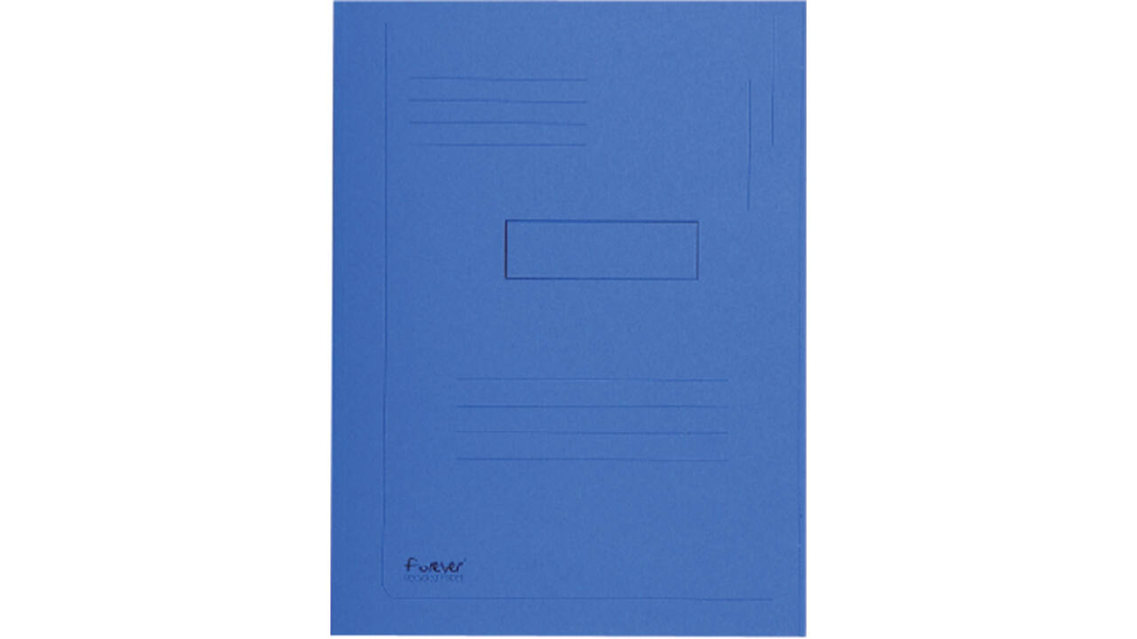 Dossiermap Exacompta Forever A4 2 kleppen 290gr blauw