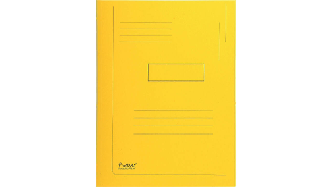 Dossiermap Exacompta Forever A4 2 kleppen 290gr geel
