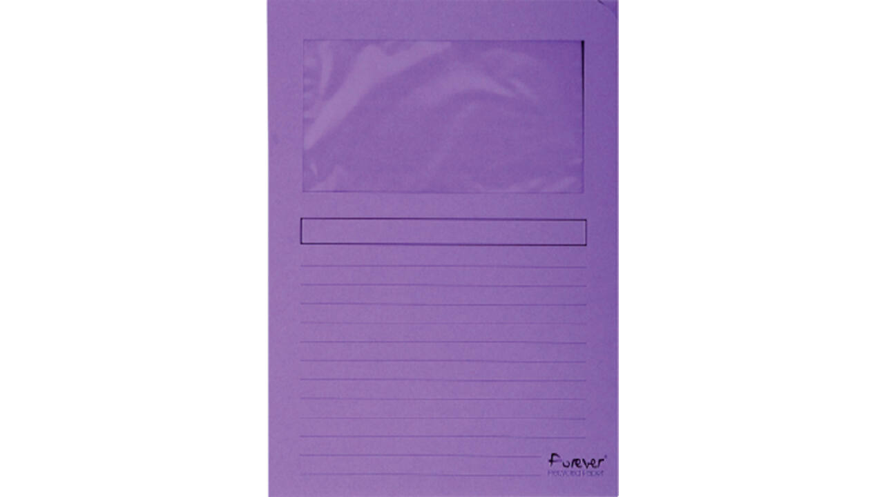 Venstermap Exacompta Forever L-model 120gr paars 100 stuks