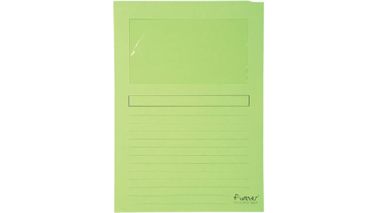 Venstermap Exacompta Forever L-model 120gr lichtgroen 100 stuks
