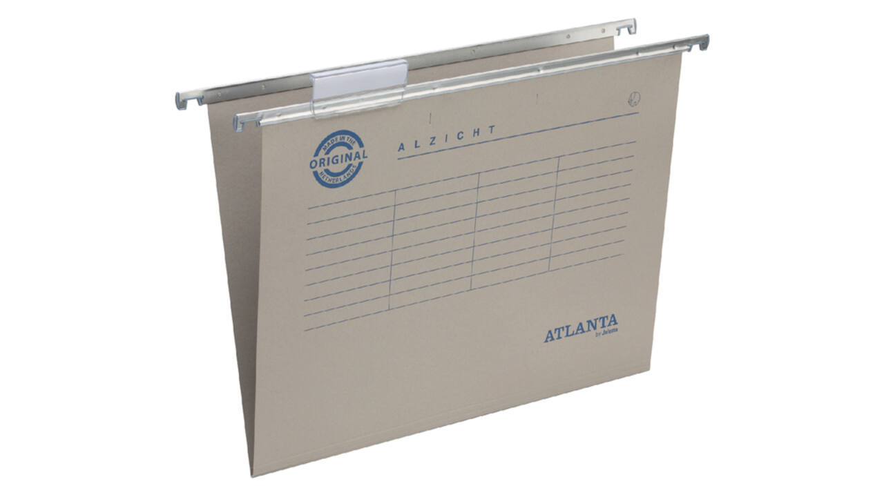 Hangmap Djois Alzicht folio frontaal recycled V-bodem 250gr grijs