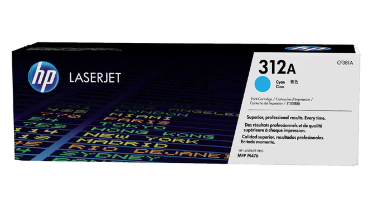 Tonercartridge HP CF381A 312A blauw