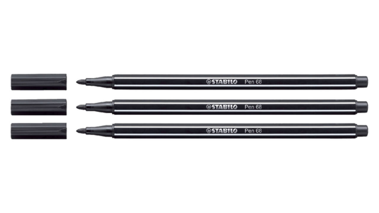 Viltstift STABILO Pen 68/46 medium zwart