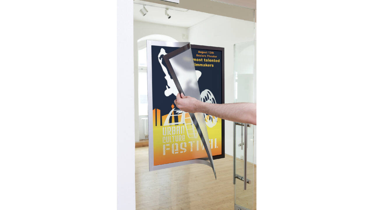 Duraframe Durable poster A2 zilvergrijs
