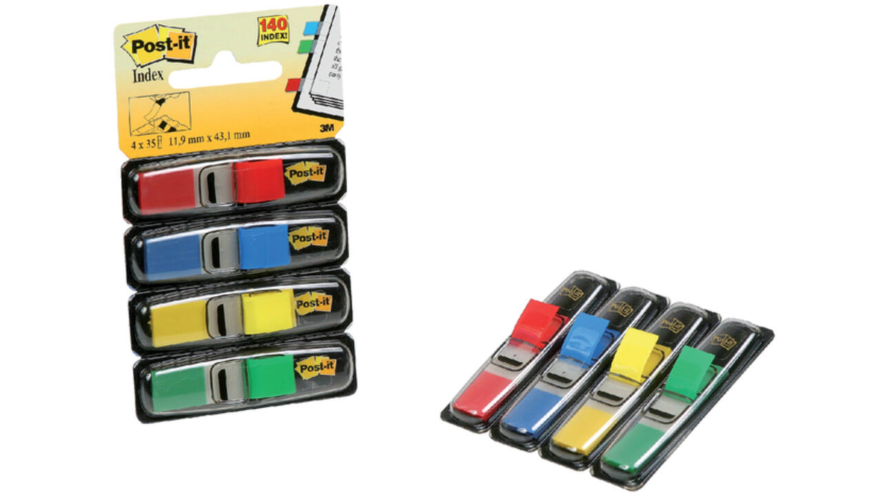 Indextabs Post-it 6834 11,9x43,1mm assorti 140 tabs