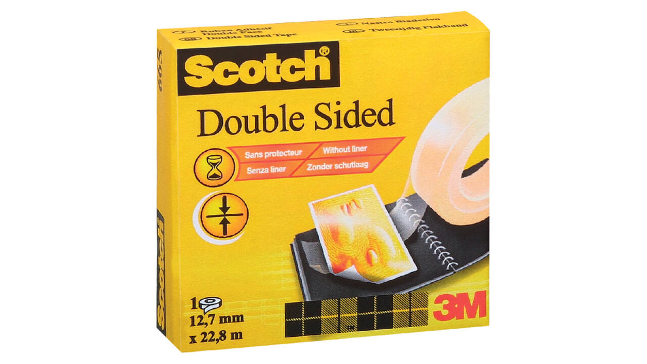 Plakband Scotch 665 12mmx22.8m dubbelzijdig
