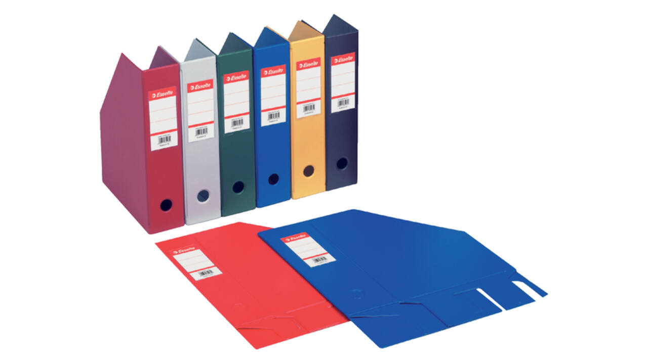 Tijdschriftencassette Esselte VIVIDA opvouwbaar A4 zwart