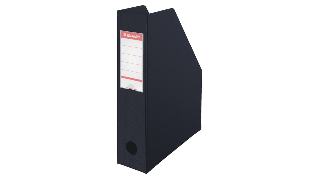 Tijdschriftencassette Esselte VIVIDA opvouwbaar A4 zwart