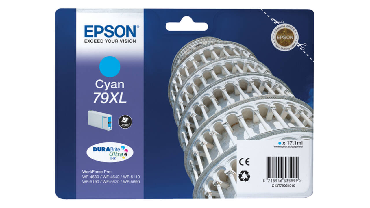 Inktcartridge Epson 79XL T7902 blauw