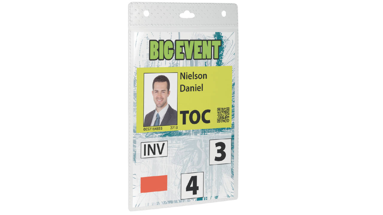 Badge Durable voor evenementen A6 zonder koord 20 stuks