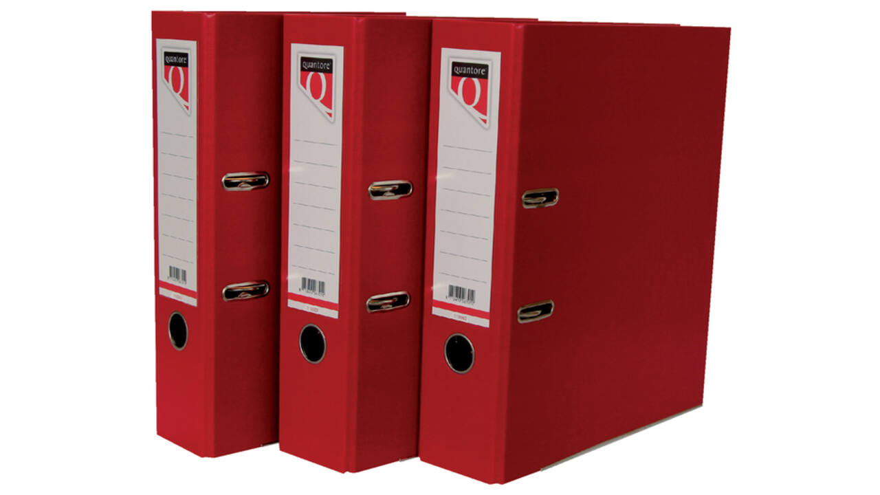 Ordner Quantore A4 80mm PP rood