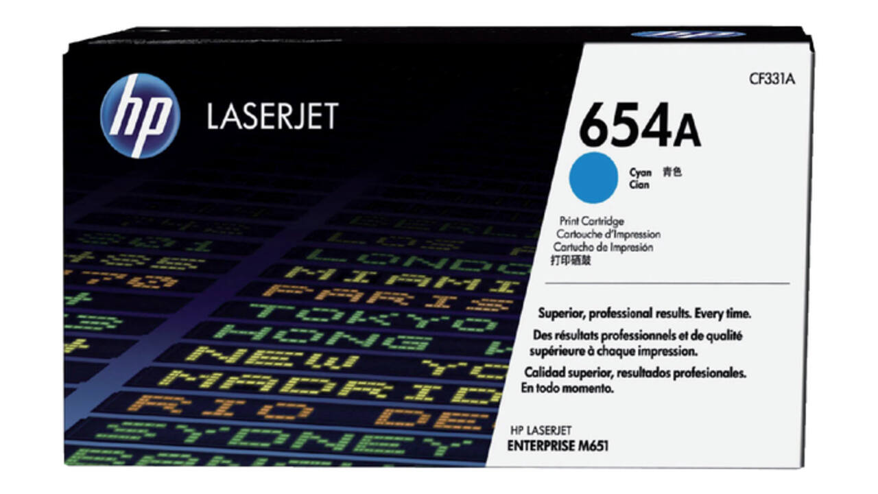 Tonercartridge HP CF331A 654A blauw