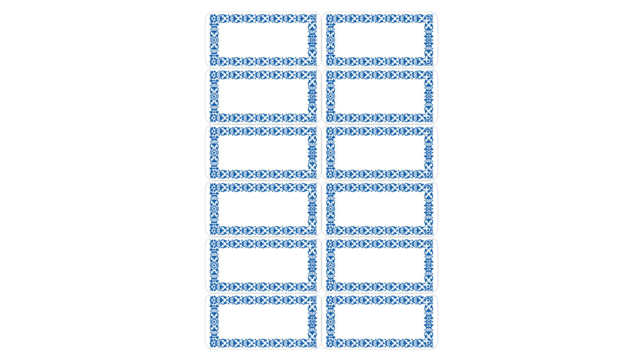 Etiket HERMA 3742 keuken blauw
