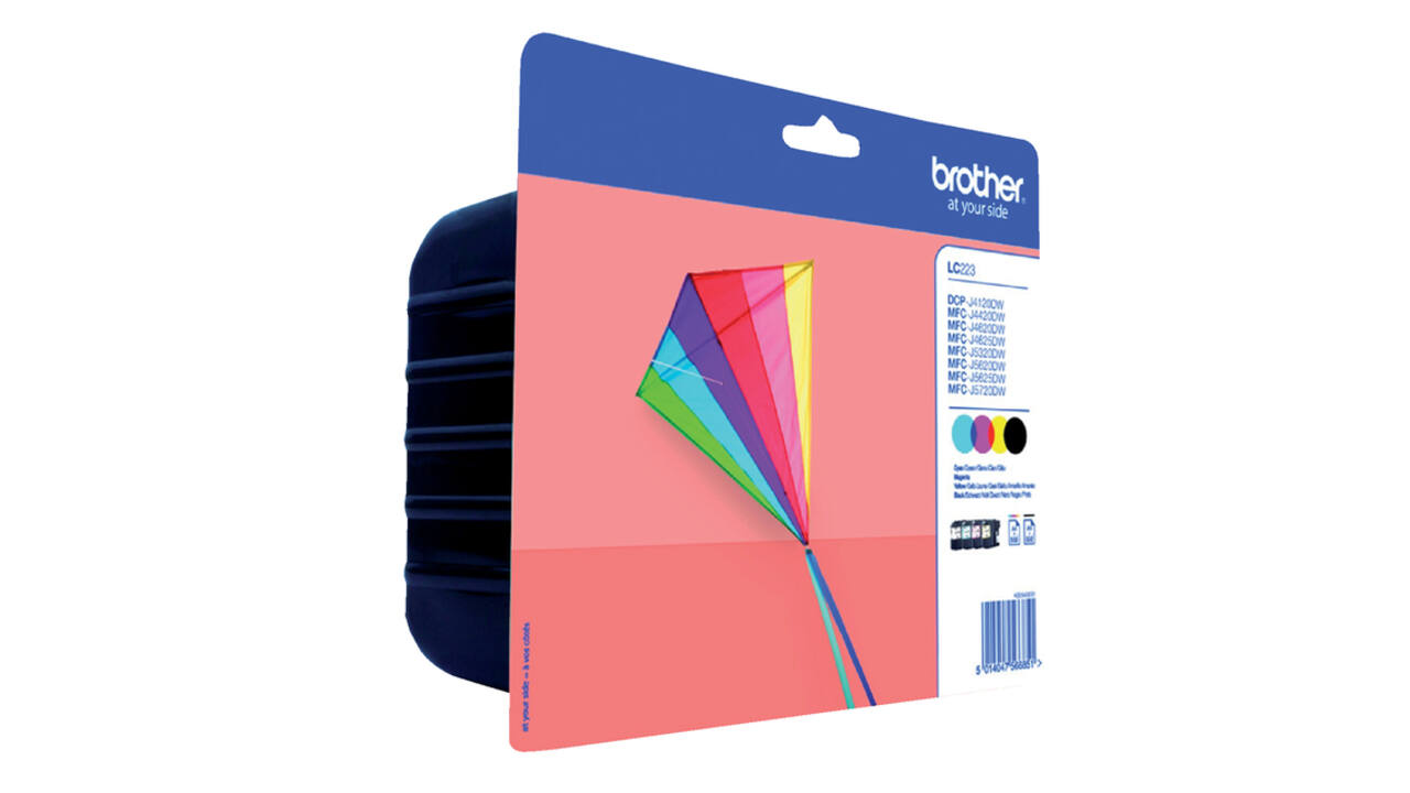Inktcartridge Brother LC-223VALBP zwart + 3 kleuren