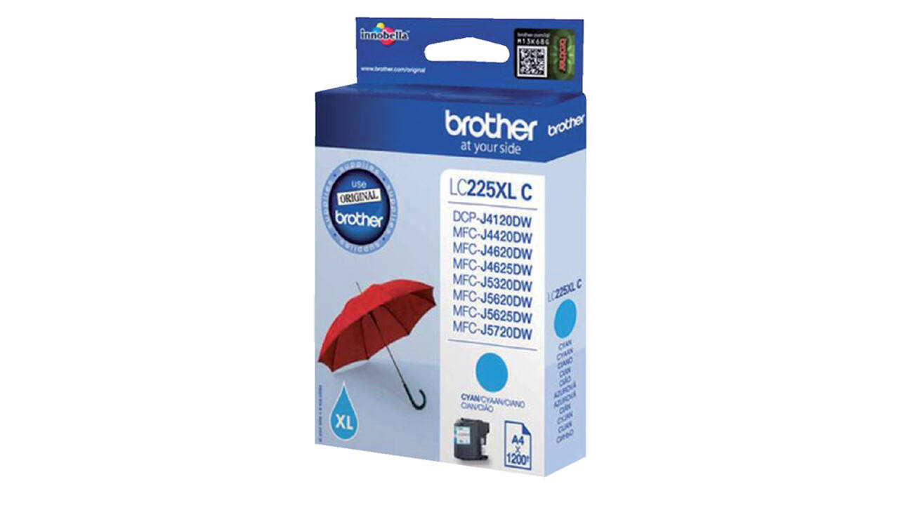 Inktcartridge Brother LC-225XLC blauw