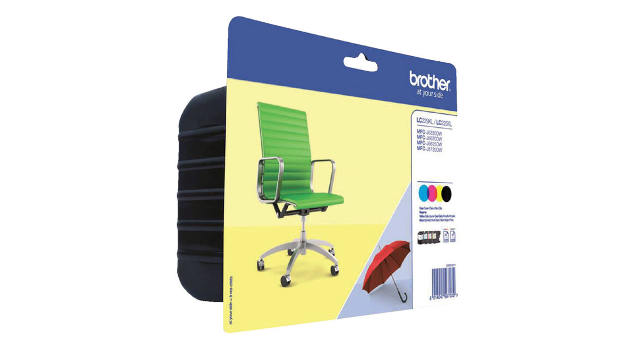 Inktcartridge Brother LC-229XLVALBP zwart + 3 kleuren