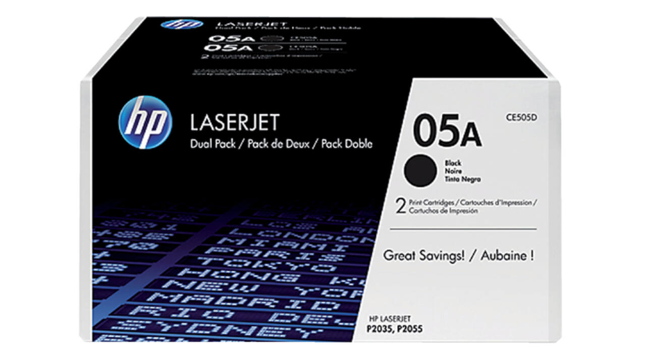 Tonercartridge HP CE505D 05A zwart 2x