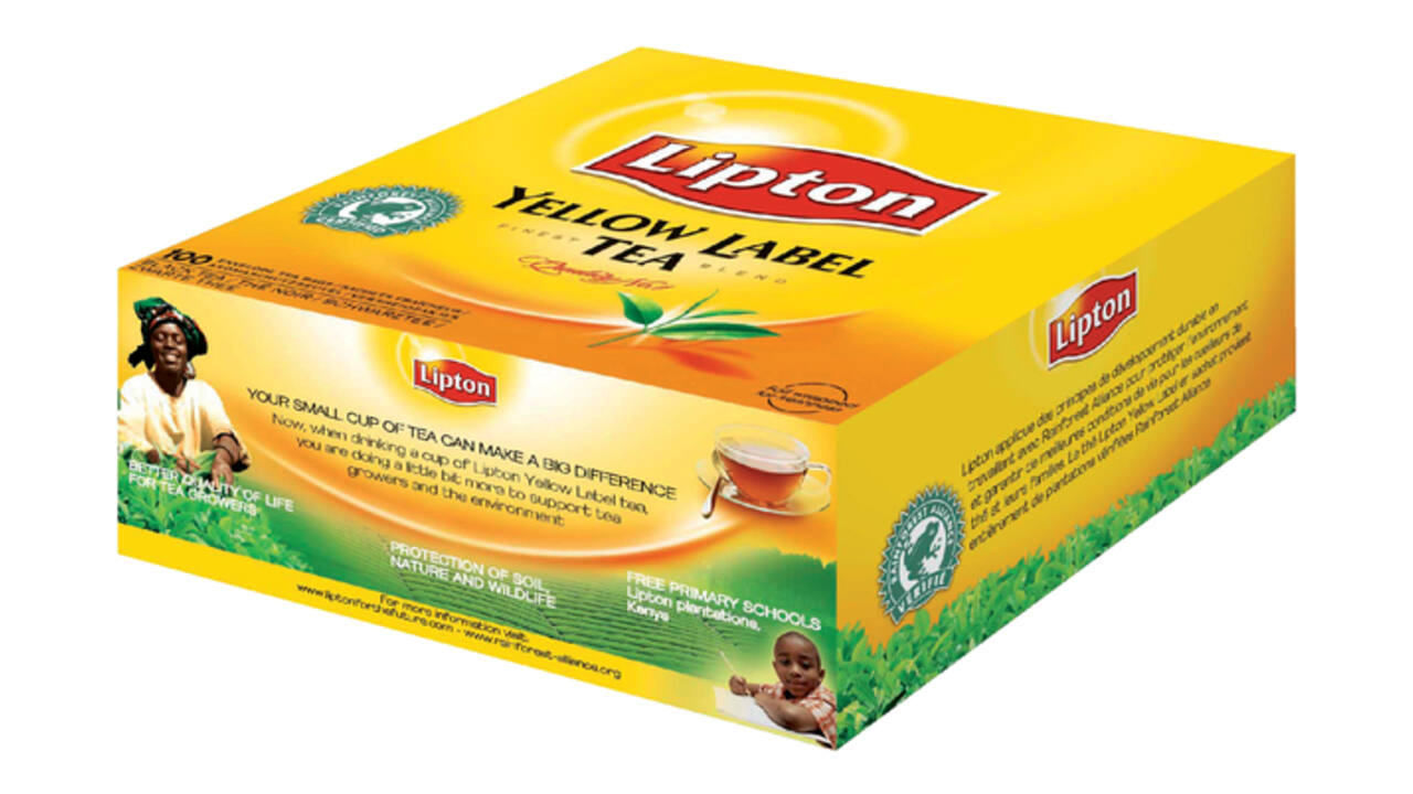 Thee Lipton yellow label zonder envelop 100x1.5gr