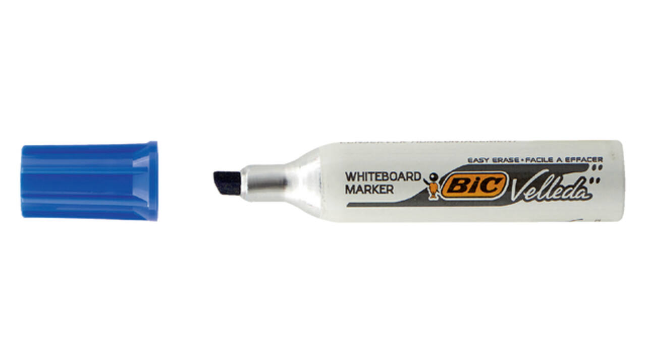 Whiteboardmarker Bic Velleda 1781 schuin large blauw