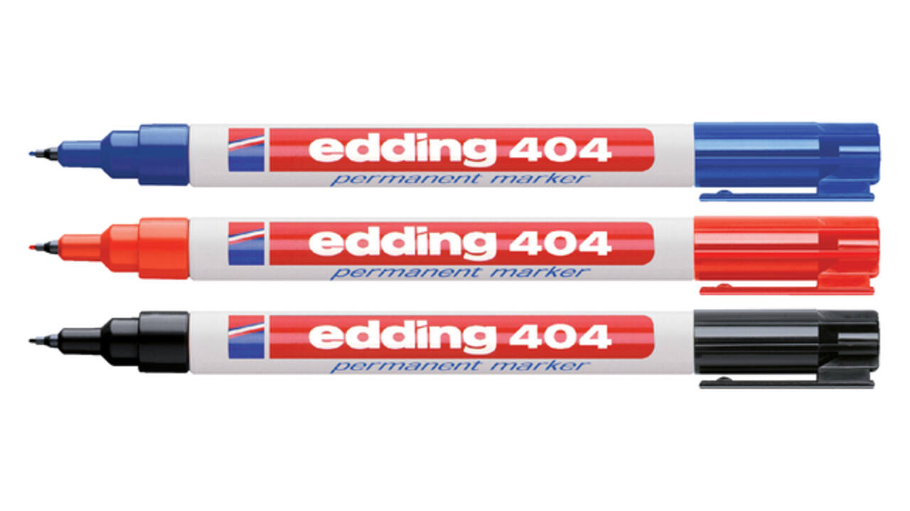 Viltstift edding 404 rond 0.75mm blauw