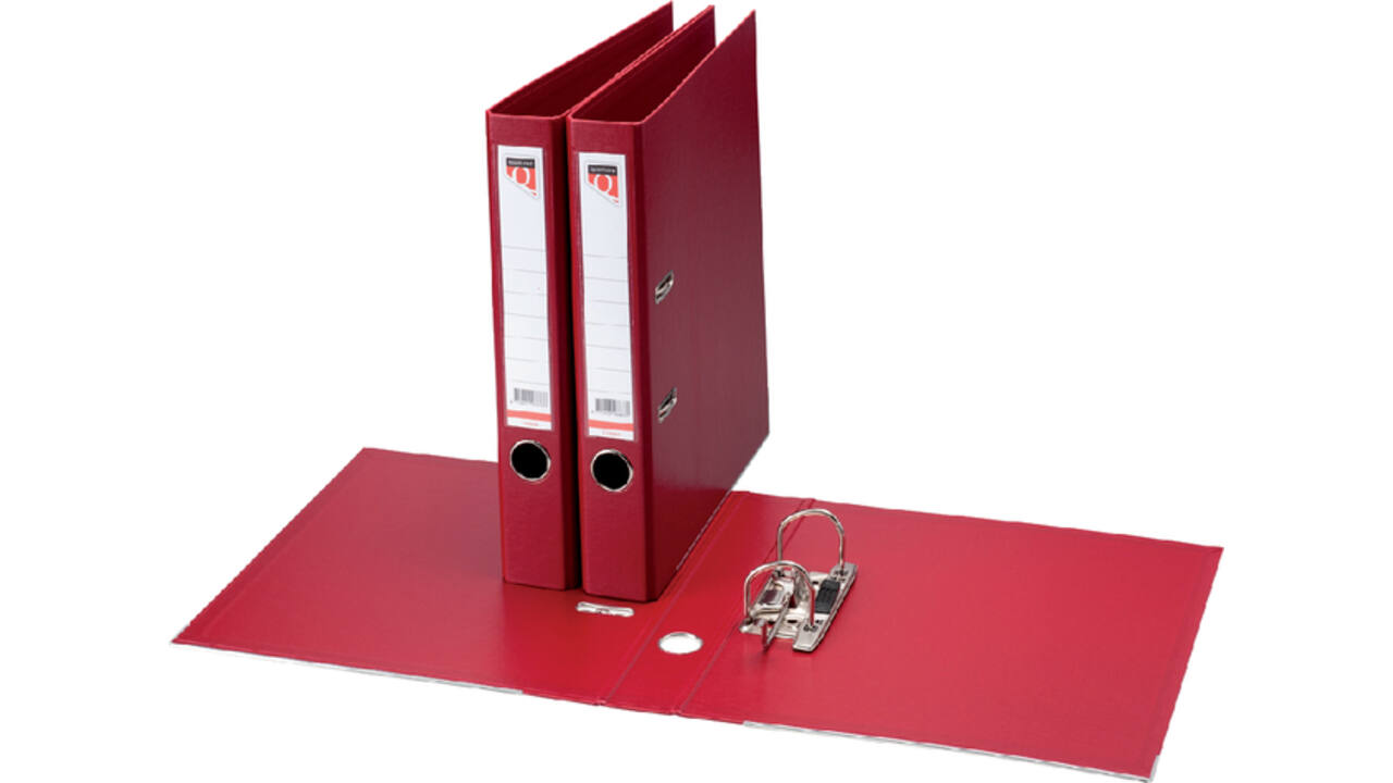 Ordner Quantore A4 50mm PP donkerrood