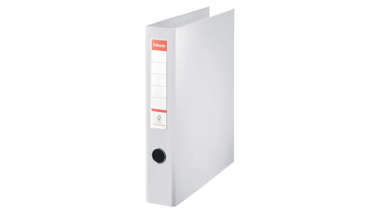Ringband Esselte Standaard maxi 30% gerecycled PP folie wit