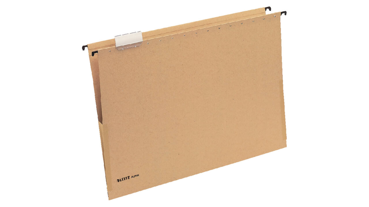 Hangmap Leitz Alpha® A3 met balg V-bodem natuurbruin 25 stuks