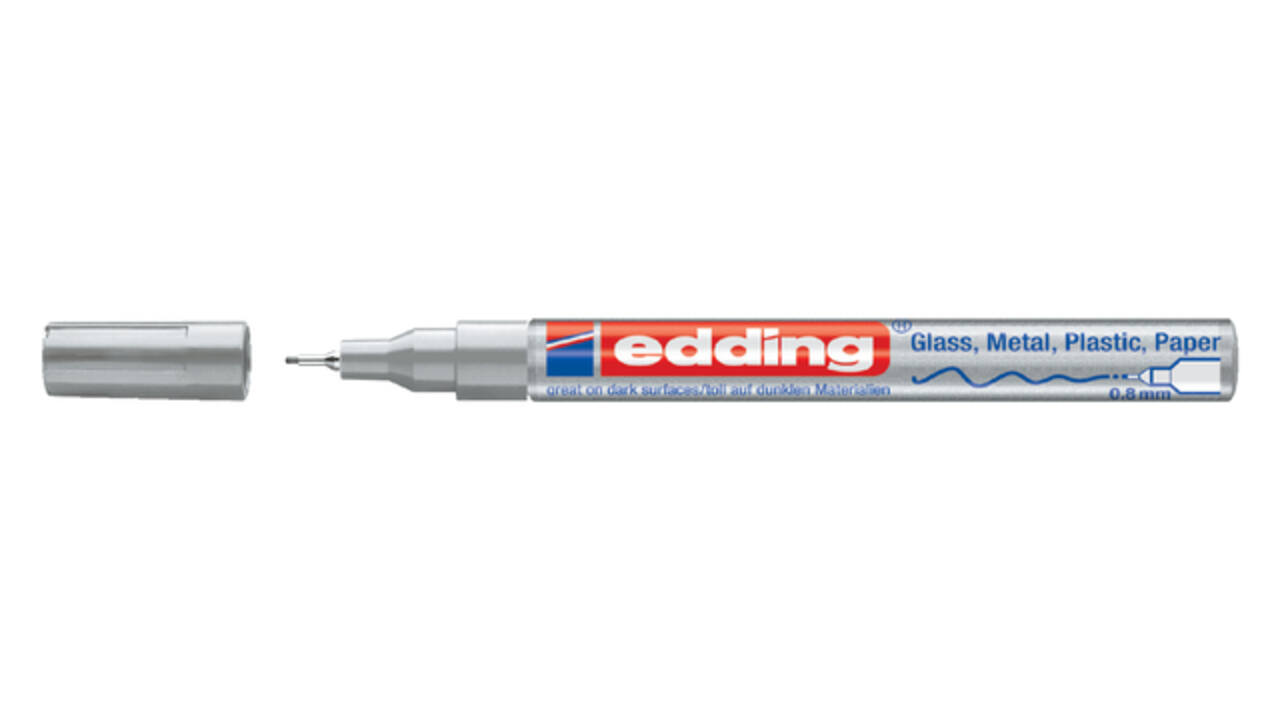 Paintmarker edding 780 op oliebasis 0.8mm zilver