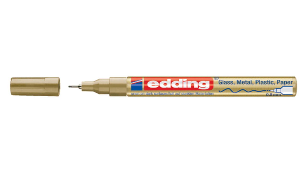 Paintmarker edding 780 op oliebasis 0.8mm goud