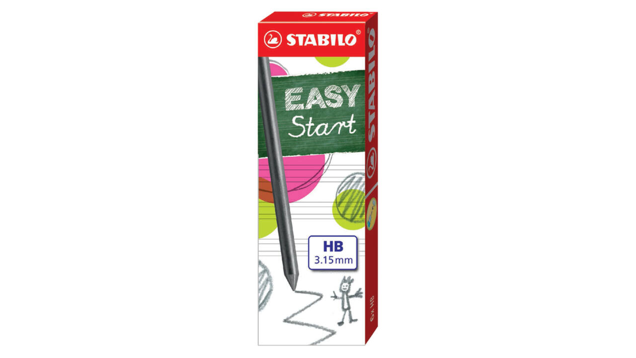 Potloodstift STABILO Easyergo 7890/6 HB 3.15mm doos à 6 stuks