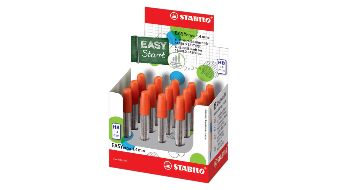 Potloodstift STABILO Easyergo 7880/6 HB1.4mm koker à 6 stuks