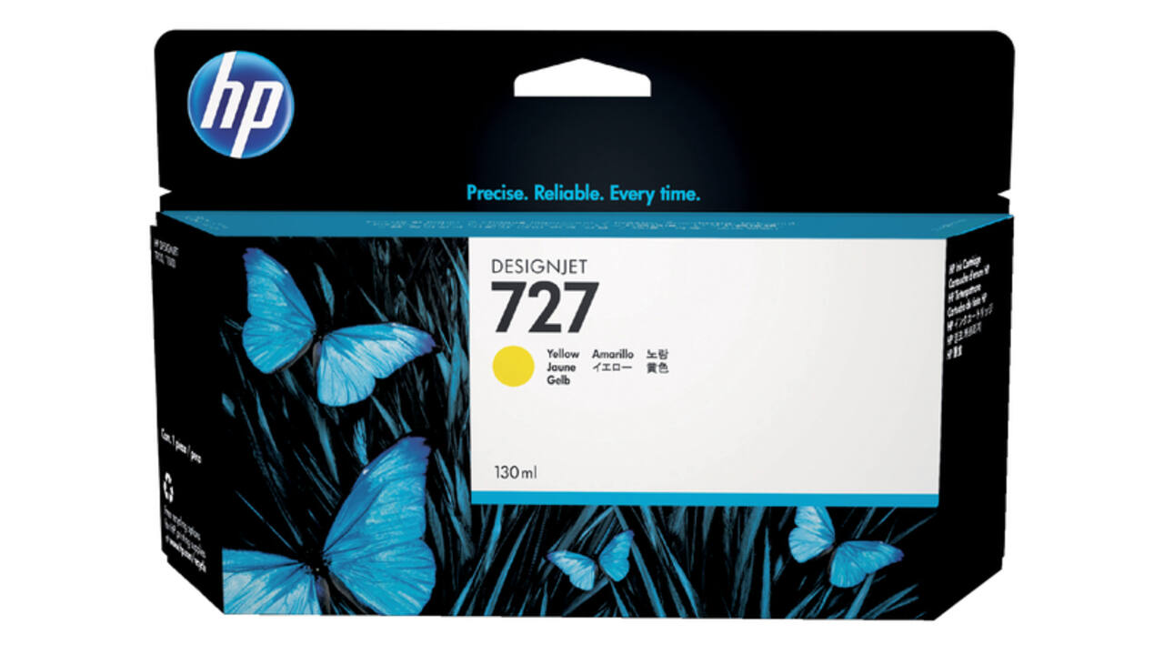 Inktcartridge HP B3P21A 727 geel